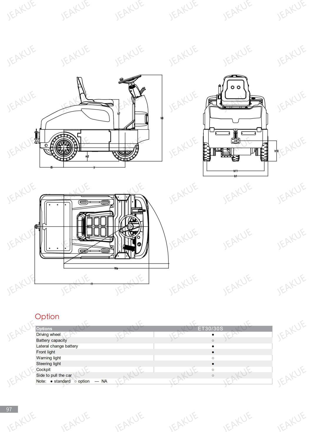 3000 Kg Seated Electric Tow Tractor
