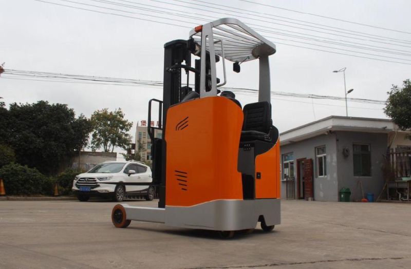 1-2ton 4 Wheel AC Motor Truck Battery Reach Electric Forklift for Material Handing