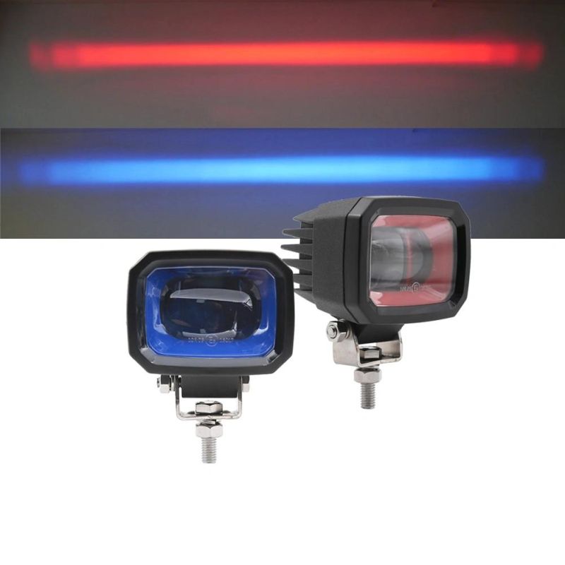 7303s Lens Red and blue Line Lamp LED Area Forklift Warning Light Safety Light