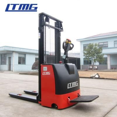 2020 Mini Forklift 1500kg Battery Opearted Walkie Stacker Forklift 1.5 Ton Electric Pallet Stacker for Sale