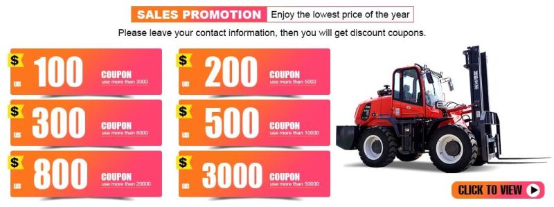 Factory High Quality Four-Wheel Drive Cross-Country Forklift Cross-Country 3 Ton Forklift