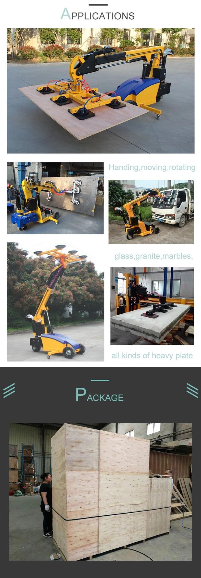 Europe Popular Glass Door Window Installation Vacuum Lifter Machine