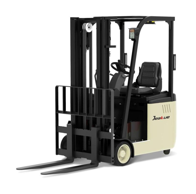 China Small Battery Forklift 1.5ton Three Wheel Electric Warehouse Forklift with Lithium Battery