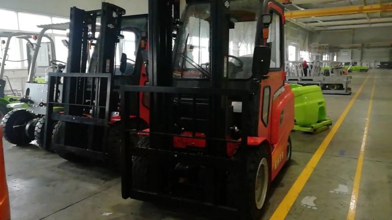 Hangcha Cpcd35 3.5 Ton Diesel 4 Wheel Forklift with Cabin for Sale