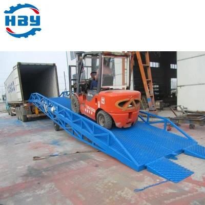6ton-20ton Hydraulic Mobile Loading Ramp/Forklift Ramp/Dock Leveler/Container Loading Ramp Manufacturer