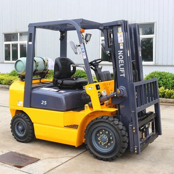 Import Japanese Engine 2t/2.5t/3t/3.5t 3-6m Mast Height Gasoline & LPG Gas Dual Fuel Forklift Trucks