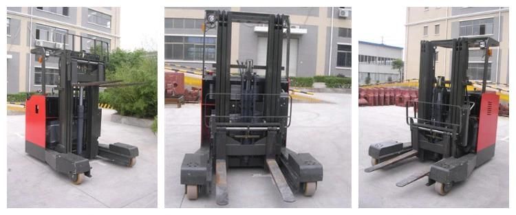 2500kg 4 Way Electric Reach Forklift for Long Materials Carrier