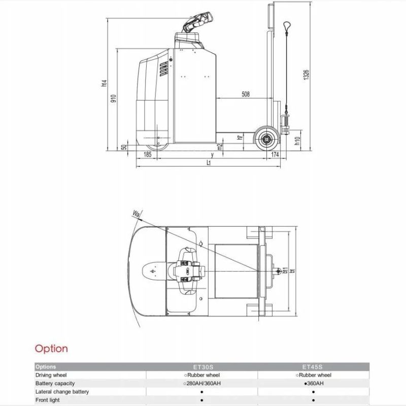 Germany Quality Electric Towing 3 T Tractor