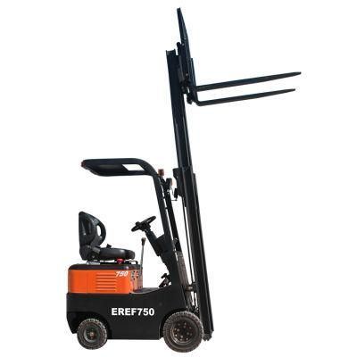 Everun Eref750 CE Approved Lifting Equipment 0.75ton Electric Forklift Battery Forklift