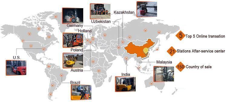 Tder 3t - 5t Nude Packing, Fixed in Container Rough Terrain Forklift