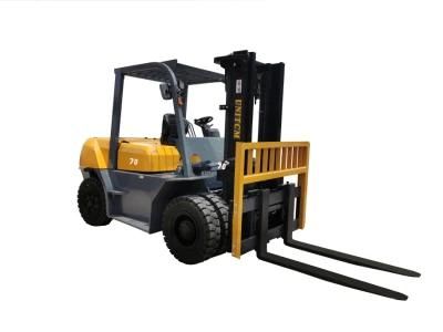 Solid Tire Free Lifting Export Saudi 7 Ton Diesel Forklift with Side Shift