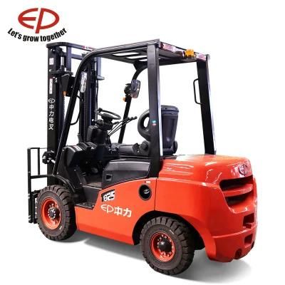 Ep 2500kg Cheap Price for Sale Diesel Engine Forklift Truck