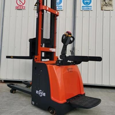 12 Months 1t - 5t Electric Pallet Stacker Forklift Truck