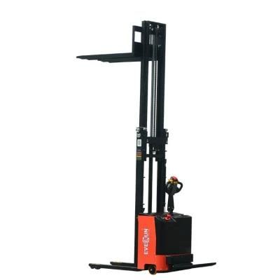 EVERUN ERES1536 1.5ton Garden Machine mini small counter balanced electric walking pallet stacker with Cheap Price