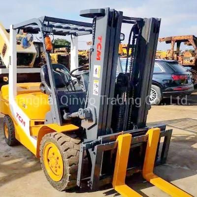 Fd30 3ton Used Mini Tcm Forklift with Japan Isuzu Engine for Sale