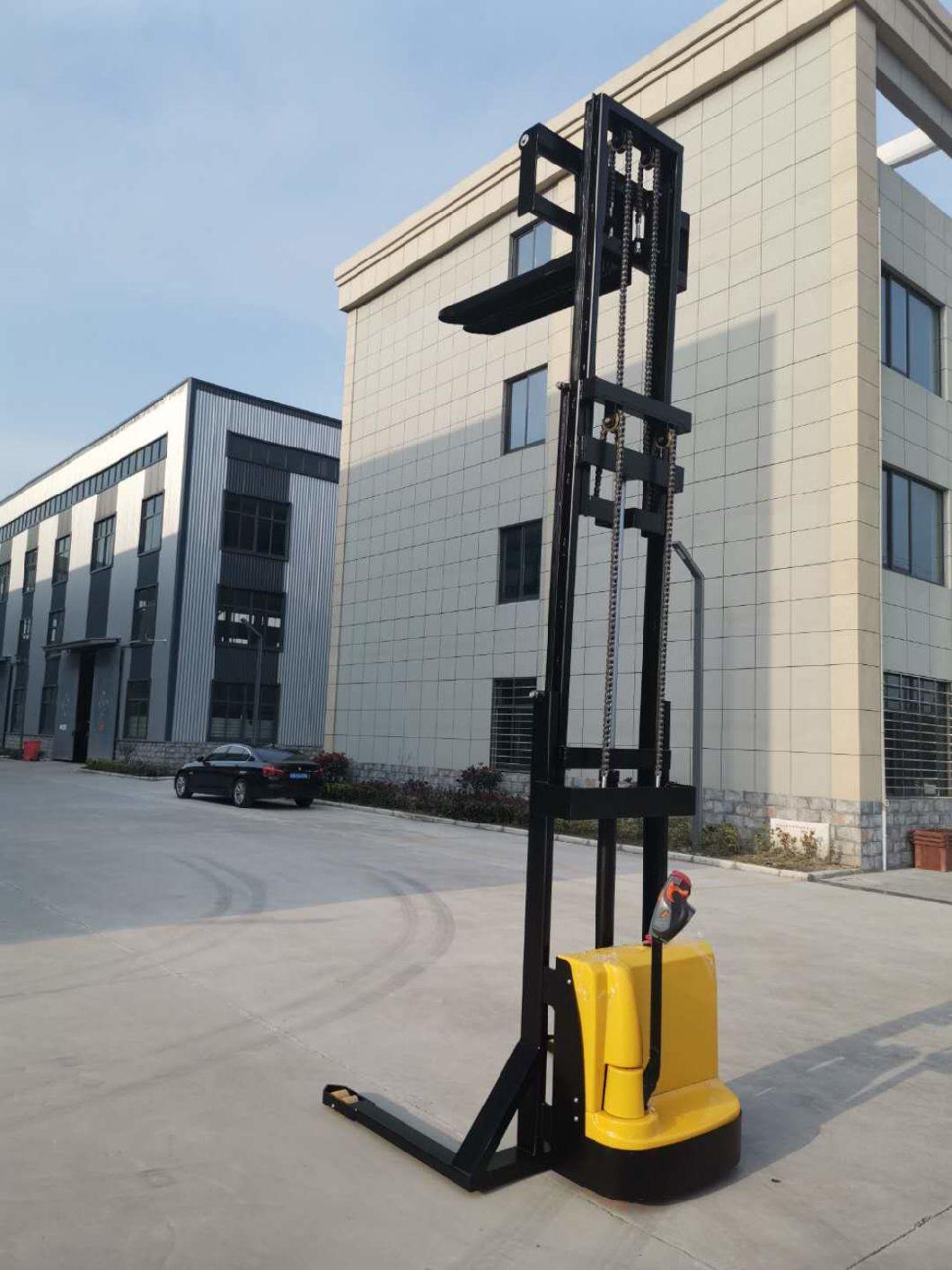 Chinese Hot Sale 1500kg Hydraulic Full Automatic Forklift Electric Pallet Stacker Electric Pallet Forklift Price Cheap