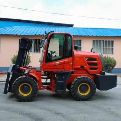 China Good Price 3ton 4X4 All Rough Terrain Diesel Forklifts Trucks for Sale