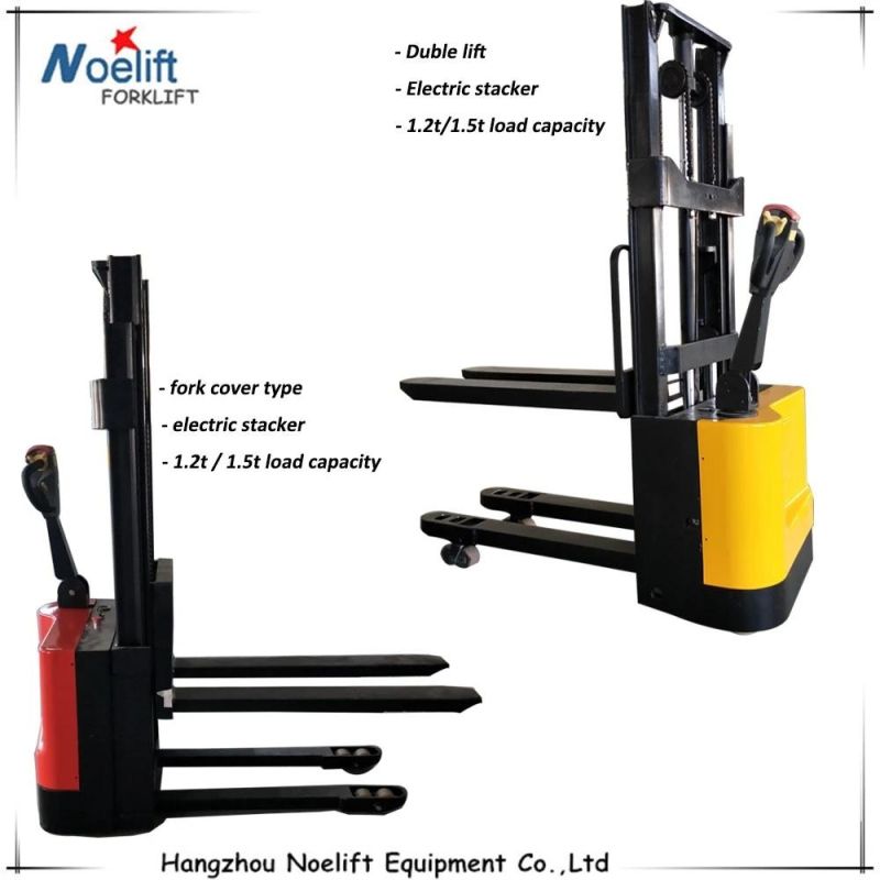 3m Lifting Height Ce Certificate 2 Ton Electric Power Pallet Stacker