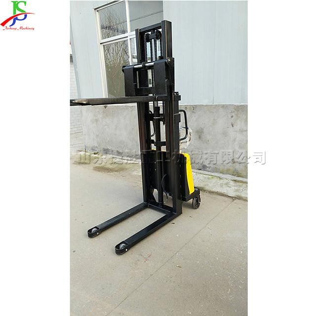 Elevated Warehouse Workshop Loading and Unloading Semi Electric Stacker