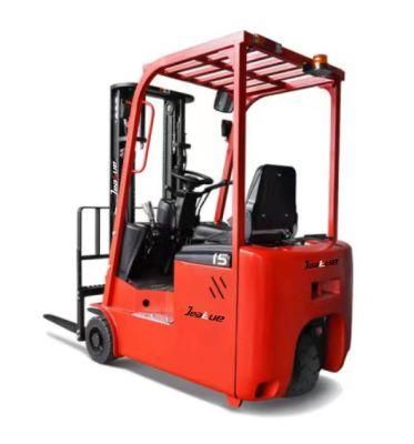 1500kg 1.5t Three Wheels Battery Forklift Electric Forklift
