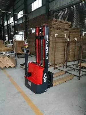 AC Motor Li-ion Battery Onen Warehouse Stacker Electric Pallet Lifter