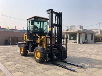 3 Ton New Type Rough Terrain Forklift with 42kw Engine for Sale