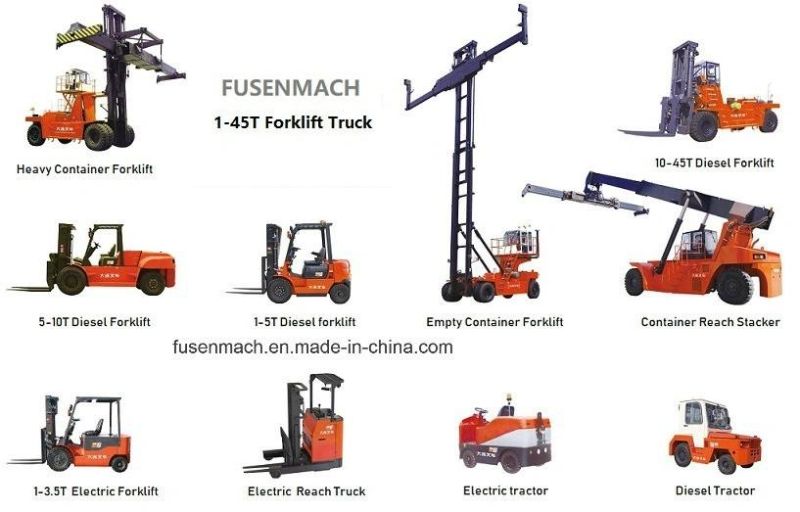 7tons Diesel Forklift Isuzu Engine, Okamura Transmission, 2-Stage 5m Mast