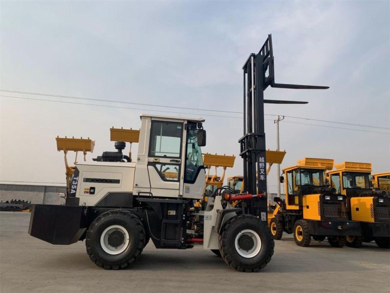 3/3.5/4/4.5/5/6 Ton Four-Wheel Drive off-Road Forklift Lift Automatic Lift Small Loader Forklift Fork