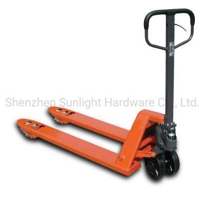 Best Selling 3000kg 6000lbs CE Compliant PU Nylon Wheel Manual Hydraulic Pallet Trolley Jack Hand Pallet Truck