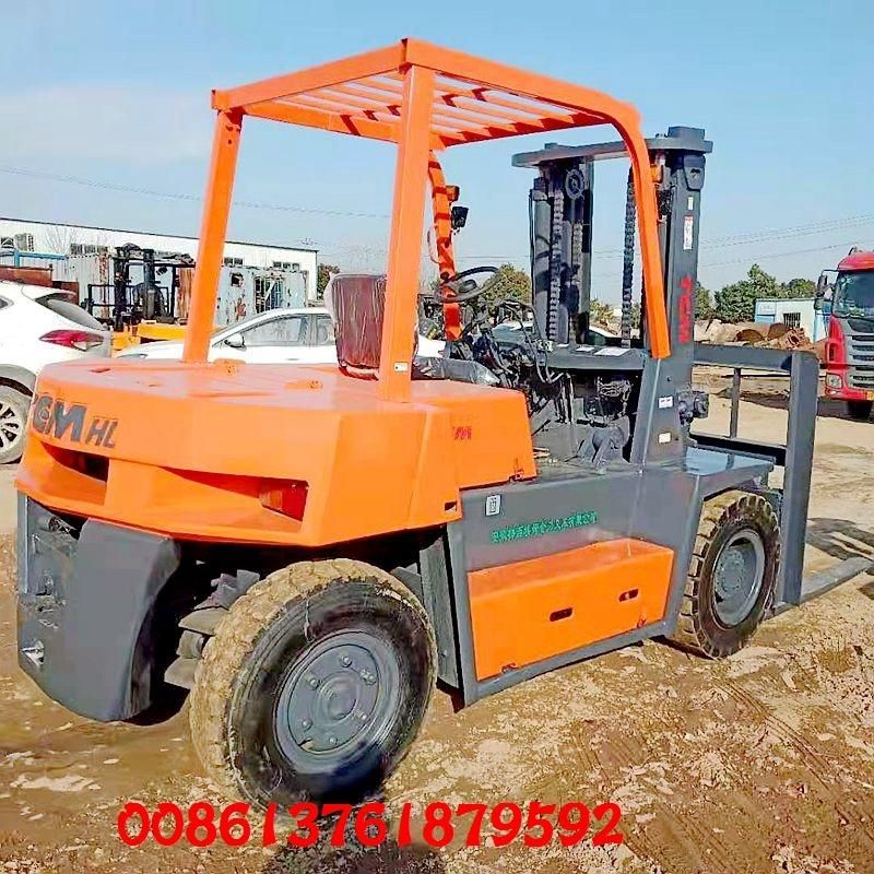Double Front Wheels Used Tcm 5ton Warehouse Forklift