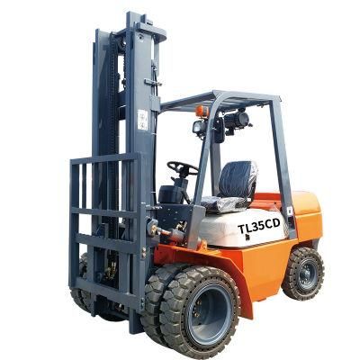 Titanhi 3.0ton Sparepart Hand Four Wheel Hydraulic Forklift