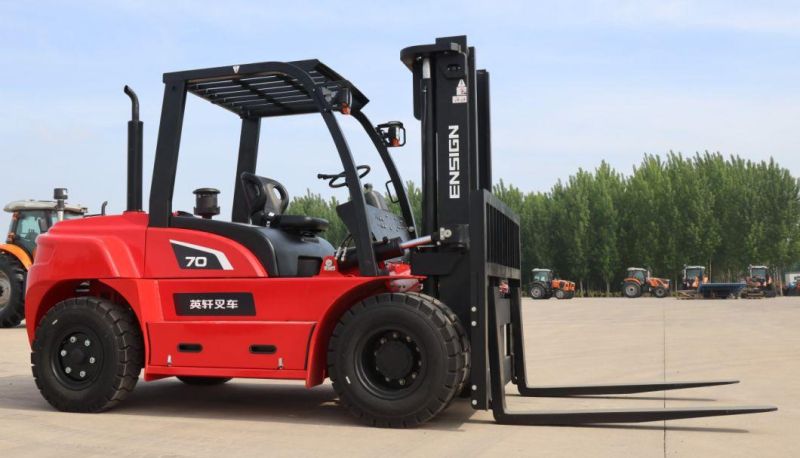 7 Ton Hydraulic Diesel Forklift with High Quality Engine