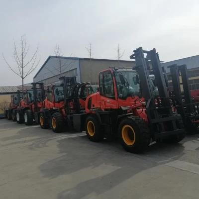 Elite China First Class Quality 4X4 Diesel Forklift for Bad Road