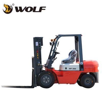 China Hot Sale 3 Ton Diesel Forklifts 2 Stages 3 Stages Side Shift