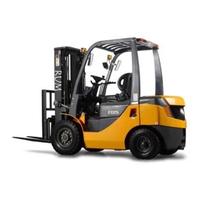 Rum Diesel Power Forklift 2.5t 2.5ton Fork Lift Truck with Nissan