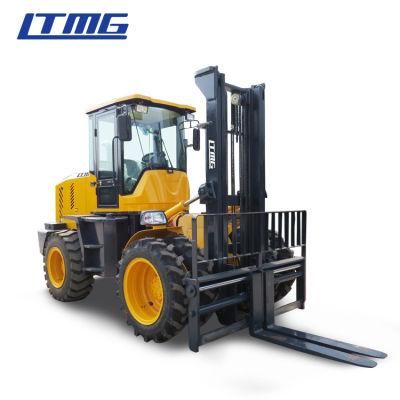 Ltmg 4WD Rough Terrain Forklift 5 Ton Road Forklift for Sale