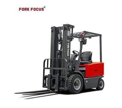 4-Wheel Electric Forklift Forkfocus Forklift for Pallet Racking