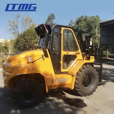 3 Ton 3.5 Ton Rough Terrain Forklift with Closed Cabin