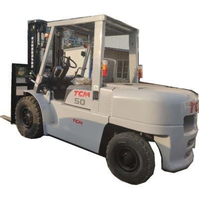 Second-Hand Industrial Handling Vehicle Lifting Equipment Medium 5 Tons Diesel Forklift Truck