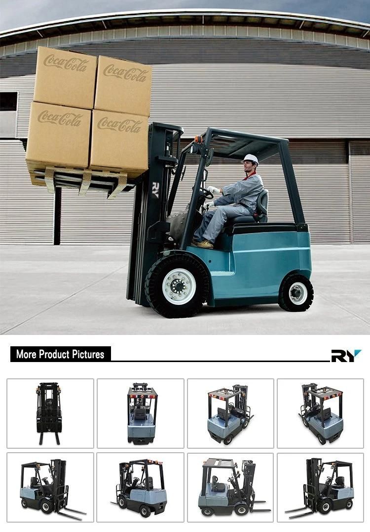 4-Wheel 2.5t Electric Forklift with Chinese Battery