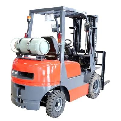 Direct Sale 2.5 Ton LPG Gasoline Forklift Regulator LPG Forklifts Propane Fork Lift All Terrain