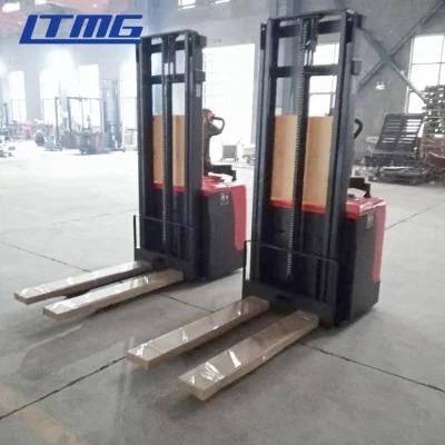 Stand on 1500kg Stacker China Paillet Electric Battery Pallet Truck Forklift Manufacture