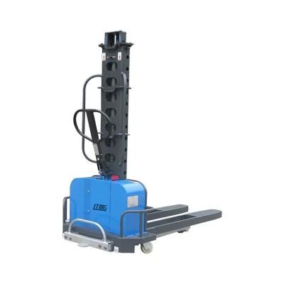 Ltmg Portable Forklift 500kg 700kg 1000kg Self Loading Forklift Pallet Stacker with 800m-1600mm Lifting Height