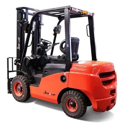 Jeakue 2ton-5 Ton 4 Wheel Counterbalance Diesel Gasoline LPG Forklift Truck with Lifting Height 6meters