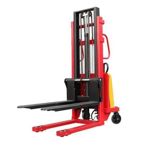 1000kg Semi-Electric Stacker 2000kg Lifting Truck 2m 3m 3.5m Pallet Stacker Hand Forklifts