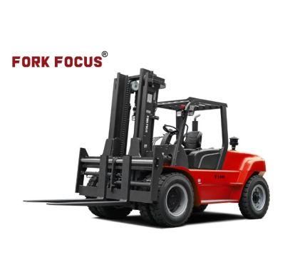 Sit Down Counterbalance Forklift 7t Forklift Forkfocus for Factory Operation