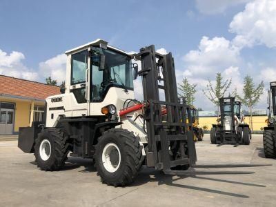 China New Huaya Factory All 4WD Rough Terrain Forklift with Low Price FT4*4A