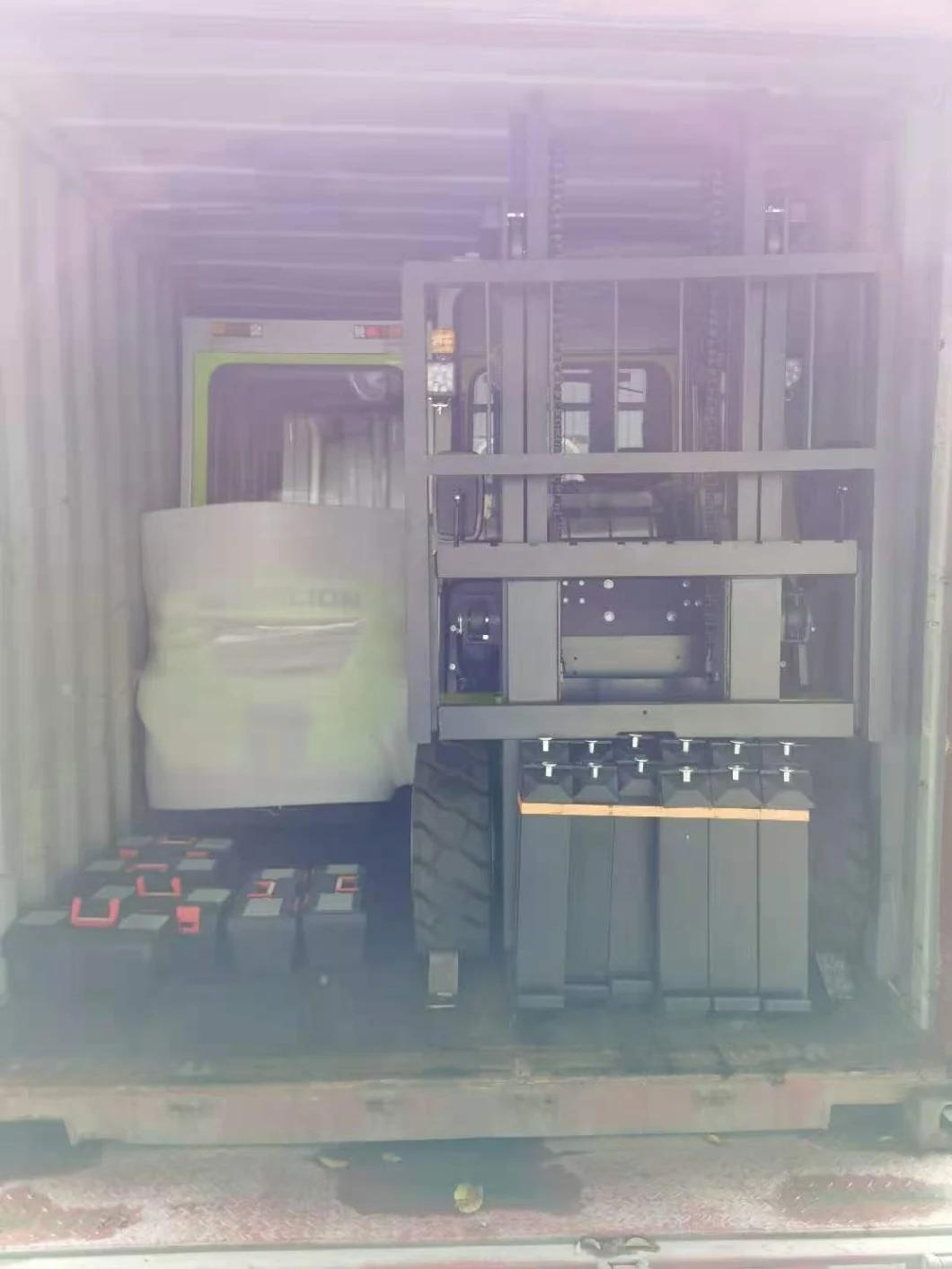 3.5 Ton Hot Sale Model Zoomlion Fd35z Mini Diesel Forklift with Side Shift and Triple 4.5 Meters Mast in Stock