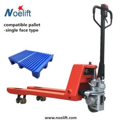 Semi Electric Powered Pallet Truck 1.5t with Forks 540X1150mm