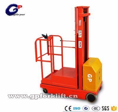 DC 300kg 2700mm Lift Height Full Electric Order- Picking Stacker